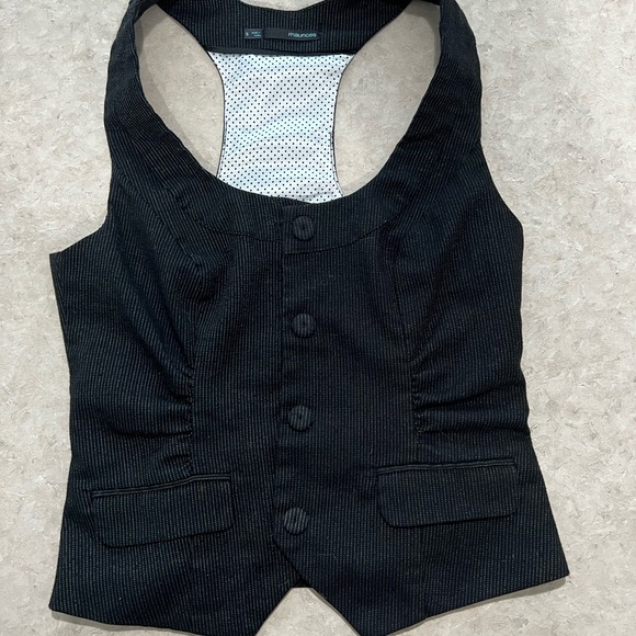 Maurices Jackets & Blazers - Maurice’s black pin-stripe vest